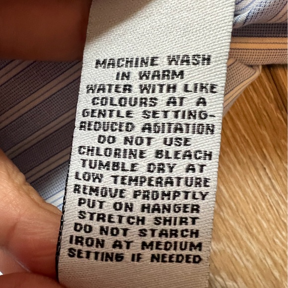 Forsyth of Canada Dress Shirt Button Up Men's Tailor fit Sleeve size 34/35- 18.5 - Picture 8 of 8